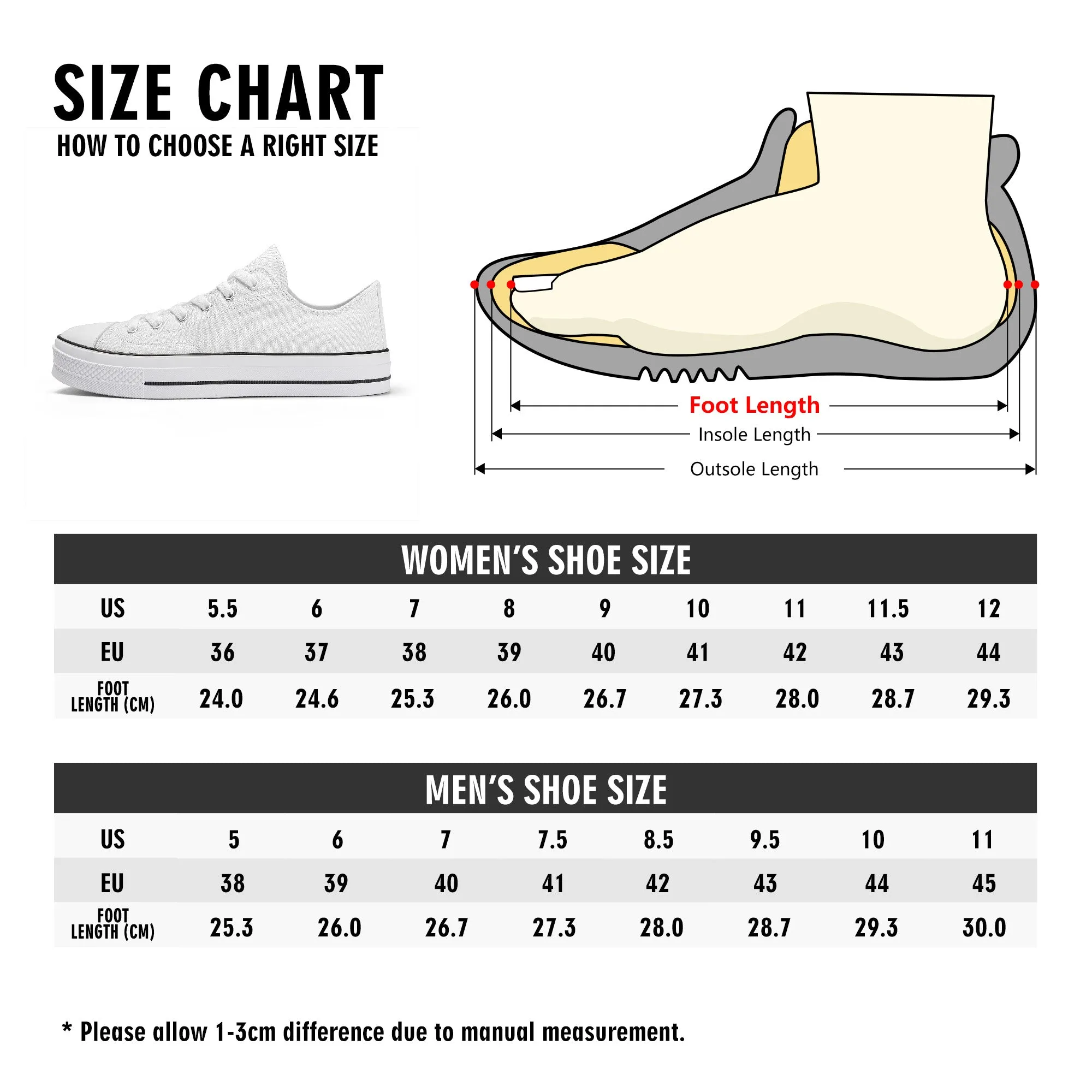 White Daisy Low Top Canvas Shoes