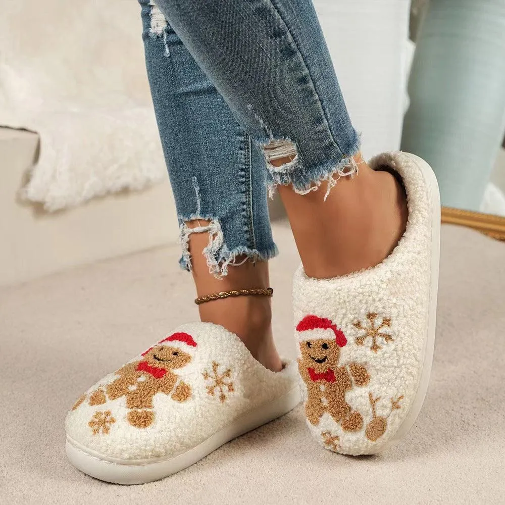 Winter Snowflake Slippers Indoor Non-slip Floor Slippers